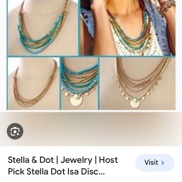 Stella and Dot - Isa disc necklace - Picture 2 of 2